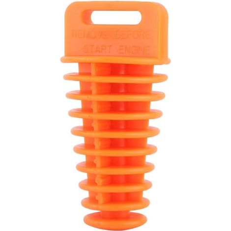 Bouchon de silencieux d'échappement, Moto Dirt Bike ATV Quad 2 Tuyau de silencieux 4 temps Échappement de silencieux Bung Wash Plug(Orange) (1/3)