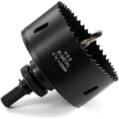 HSS M42 Bi-Metal Hole Saw 92mm - Hex Shank, For Wood, Drywall, Sheet Metal (1/5)