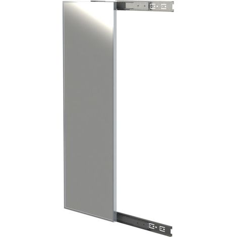 HERRAJES ALK espejo extraíble acabado plata mate altura (h) 1200