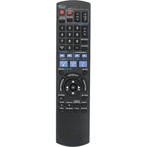 N2QAYB000197 Replace Remote for DMR-EZ48V DMR-EZ485V DMR-EZ48 DMR-EZ485 DMR-EZ48VK DMR-EZ485VK Black (1/5)