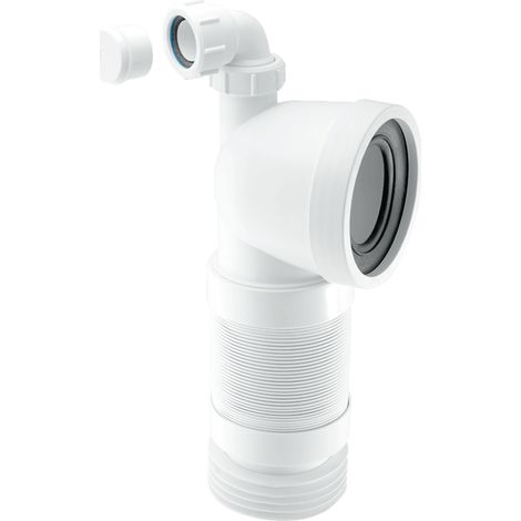 McAlpine WC-CON8FV 90 Degree Flexible WC Connector with Universal Vent Boss (1/3)