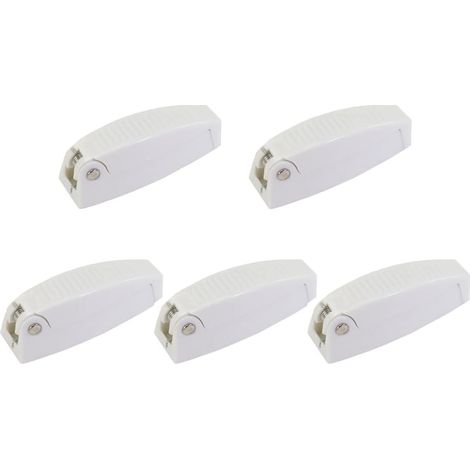 Pack of 5 Luggage Door Latches for Motorhome, Trailer, Camper, Motorhome, Motorhome - White (1/5)