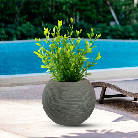 Vaso Botticelli Verde diam.40×33 cm per Piante da Interno ed Esterno (1/4)