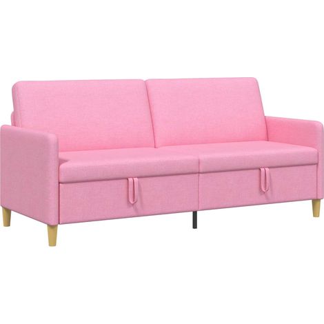 Sofá con almacenamiento Rosa 192 x 78 x 87 cm Poliéster vidaXL