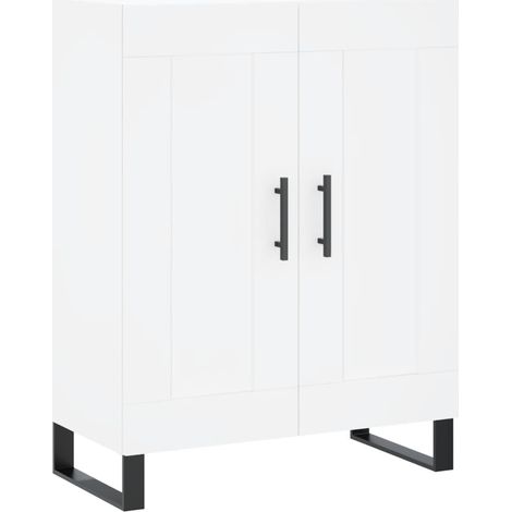 Aparador-cómoda-mueble-organizador-cocina-salón-salón-comedor 695 x 34 x 90 cm-madera de ingeniería-blanco 020030433