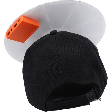Panneau solaire rond 20W avec casquette de Baseball, régulateur double USB 5V, charge rapide, chapeau Portable pour Camping en plein air, randonnée, pêche (1/5)