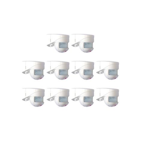 B.E.G - LOT de 10 Du00e9tecteurs de mouvement avec zone de du00e9tection 140u00b0 - Mural - Blanc - Ru00e9f. : 91101x10 (1/3)