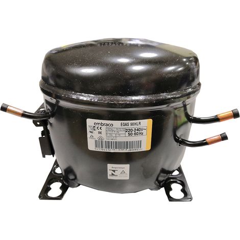 Compresor Embraco EGAS90HLR  1/4+ a 1/3 HP  Refrigerante R134a  Alta Eficiencia Energética (LBP)
