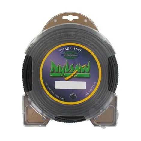 21 M - Fil Nylon Cranté - 4 Mm - Pour Débroussailleuse - Fabriqué En France (1/2)
