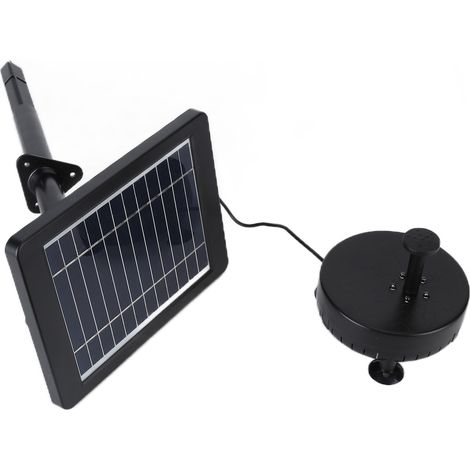 Fontaine solaire 6 V CC 3,5 W avec 5 lumières LED, fontaine d'eau solaire, fonctionne sans électricité, pompe à eau solaire (1/5)