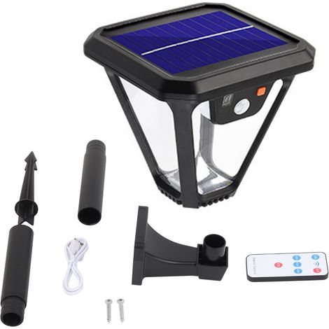 Ortviai Applique Solaire Extérieure avec Détecteur de Mouvement, 100 LED Blanc, 2400 mAh, Étanche pour Jardin, Cour, Piscine