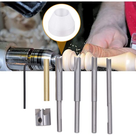 Kit d'affûtage de stylos en 13 pièces, système de finition pour porte-stylo avec 6 bagues de coupe, kit d'affûtage de bagues blanches, tige de coupe de 7 mm, 8 mm, 9,5 mm et 10 mm pour la préparation (1/5)