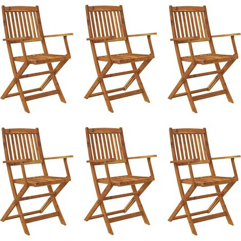 Maison Exclusive - Set da Pranzo da Giardino 7 pz Pieghevole in Massello di Acacia (1/5)