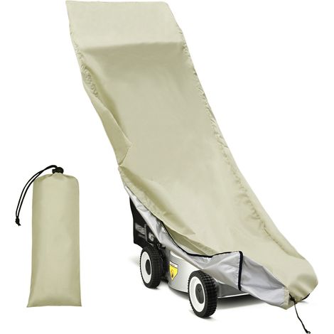 Housse de protection contre la pluie pour tondeuse à gazon 25 x 76 x 44 pouces - Kaki (1/5)