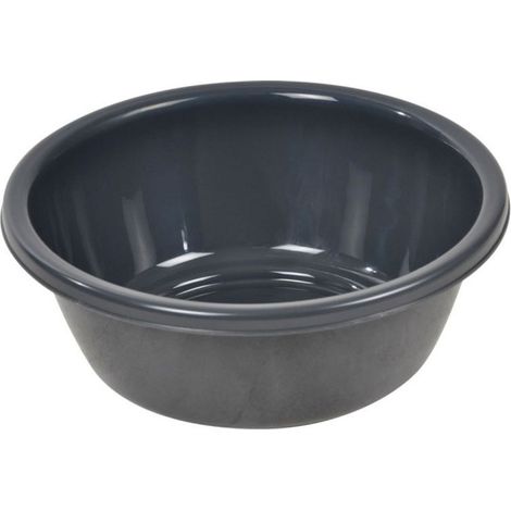 Bassine ronde en plastique - Gris anthracite - 8L - Livraison gratuite