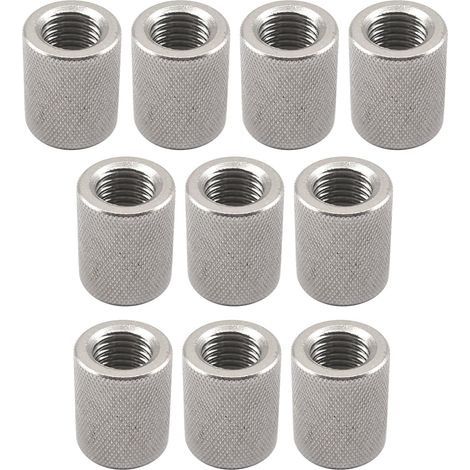 Lot de 10 écrous moletés femelles M10 16 x 40 mm en acier inoxydable 304 (1/5)