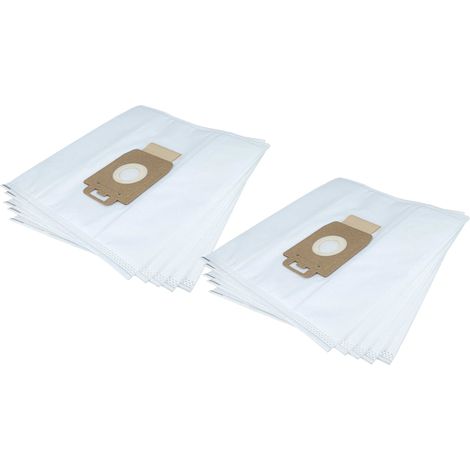 vhbw 10x Vacuum Cleaner Bag compatible with Nilfisk Power P10, P Cleaner, P Animal, Energy Eco, Allergy Vacuum Cleaner, 27.9 cm x 25.5 cm, White (1/5)