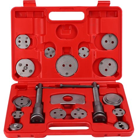 Kit de 18 pièces outil universel de repoussage de piston de frein à disque pour étrier de frein (1/5)