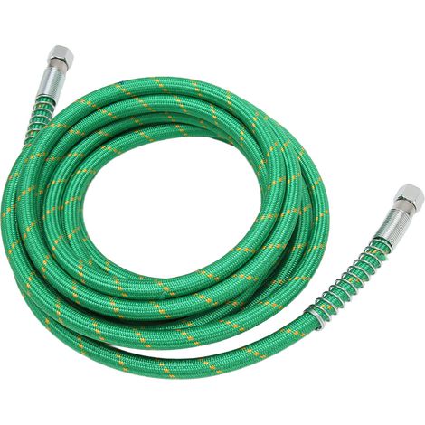 Tuyau vapeur de 5 mètres, tuyau vapeur moyenne pression 0,5 MPa, tuyau vapeur en silicone, tuyau vapeur adapté aux fers à repasser à vapeur, vert.