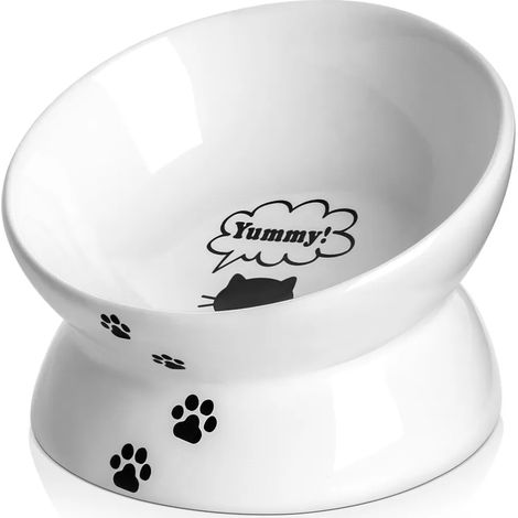 Gamelle surélevée et inclinée pour chat Y YHY