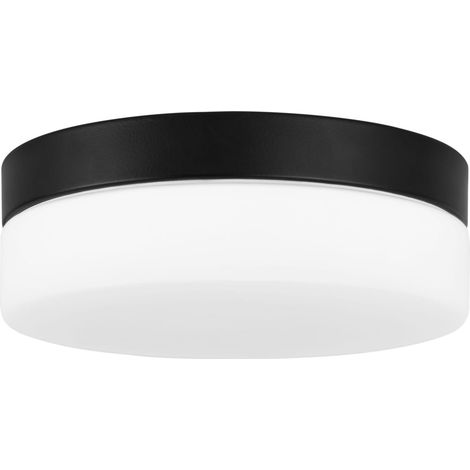 Forlight Giro - Plafón de Techo LED para Baño con IP44 con Luz Regulable Cálida 3000K y Neutra 4000K. Color Negro (1/5)
