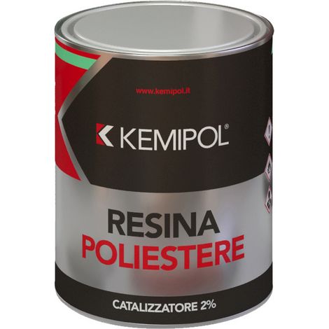 RESINA POLIESTERE CON CATALIZZATORE ML.750. Prezzo per 1 pezzo. (1/2)