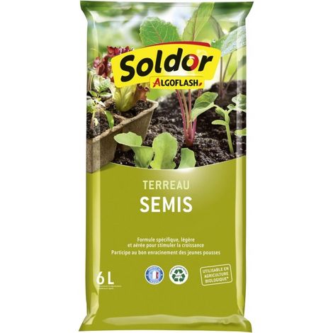 ALGOFLASH Terreau Semis, Bouturage et Repiquage 6L