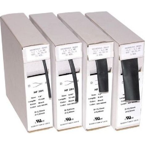 Adnauto – Gaine thermorétractable 2.4mm à 1.2mm – 15m – Polyoléfine réticulée – Température de travail -55°C à +125°C
