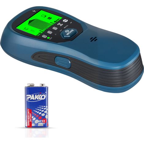 Mophorn Rilevatore di Montanti da Parete, Scanner Elettronico con Display LCD ad Alta Definizione, Sensore per Cavi Elettrici con Allarme Acustico, Colore Blu (1/5)