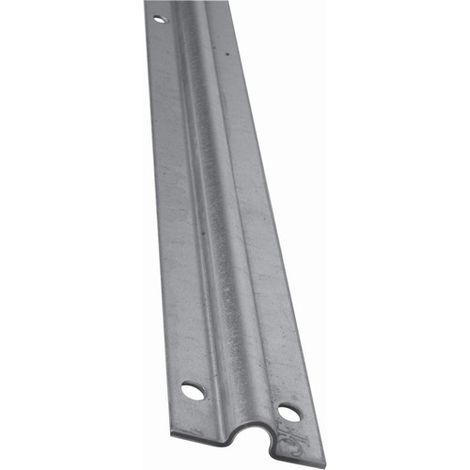 Deco Fer Forge – Rail pour portail coulissant à visser au sol – Longueur 3000mm, largeur 56mm, épaisseur 3mm – Acier zingué, gorge ronde Ø16mm (1/4)