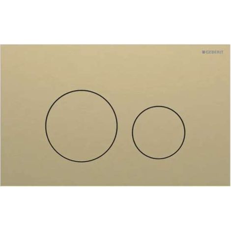 Geberit Sigma40 - Control de descarga, easy to clean, latón cepillado 115.628.QF.1