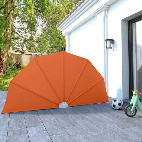 Faltbarer Terrassen-Seitenfächer Terracotta-Rot 160 cm (1/5)