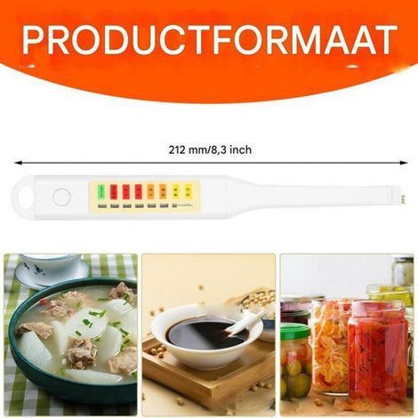 Salinomètre de cuisine - Affichage LED - Mesure rapide et précise de la concentration en sel - 1 pièce (1/3)
