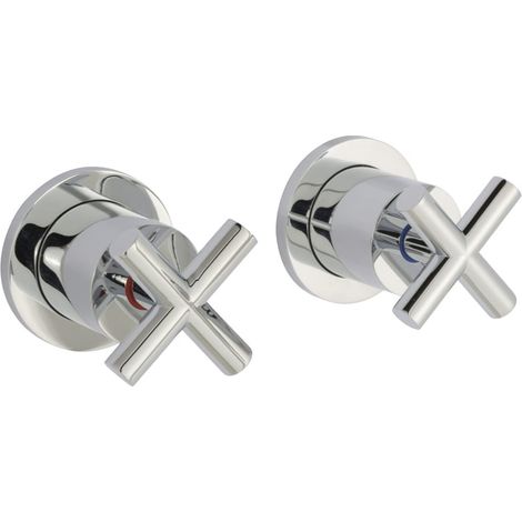 JTP Solex Concealed Stop Valves Pair - Chrome (1/2)