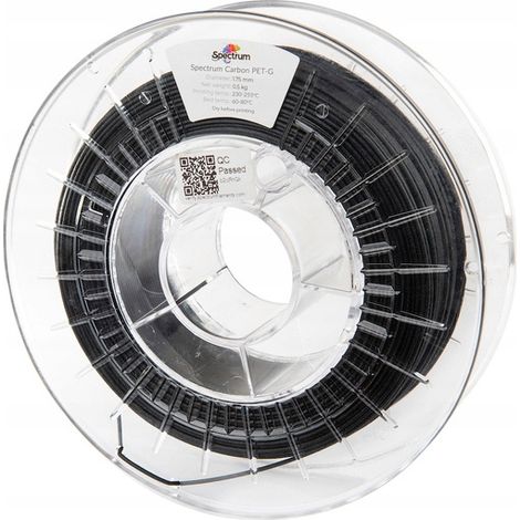 Filamento 3D Fila pet-g carbon rigidità aumentata 0.5kg (1/3)