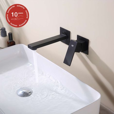 Mitigeur de lavabo encastré SKY BATH noir mat PVD Inox S304 série Thunder (1/5)