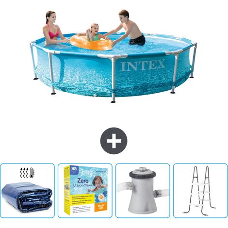 Piscine Intex Cadre Rond - 305 x 76 cm - Inclus Accessoire CB13 (1/5)