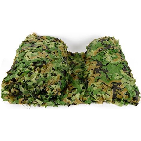 Filet de camouflage militaire 4 x 6 m - Pour la chasse, l'armée, l'armée, le camouflage, la chasse, l'observation des oiseaux, la photographie, la décoration, la jungle, la forêt (1/5)