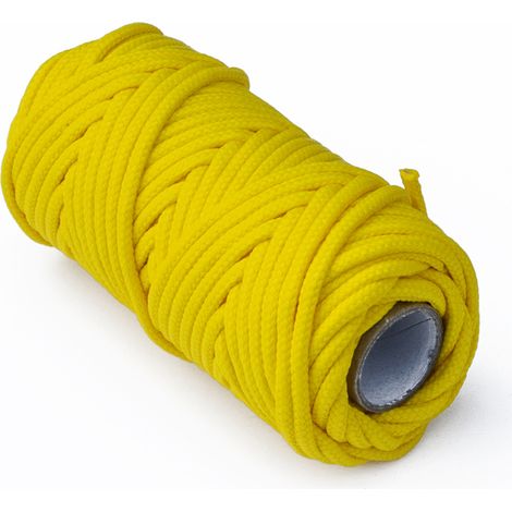 Treccia per veneziana in polipropilene Ø 3 mm. giallo 20 mt.
