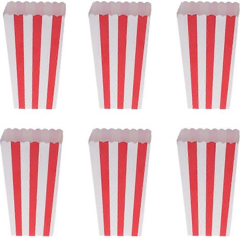 24 mini boîtes à popcorn roses pour enfants, compatibles avec les machines à popcorn.-Red (1/3)