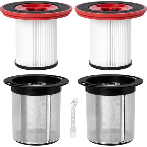 Ersatzfilter für Bosch Unlimited 7 Series Akku-Handstaubsauger, für die Modelle BKS711XXL / BBS711W / BBS712A / BCS711GB / BKS711MALL, 2 Filter, 2 Edelstahl-Vorfilter (1/5)