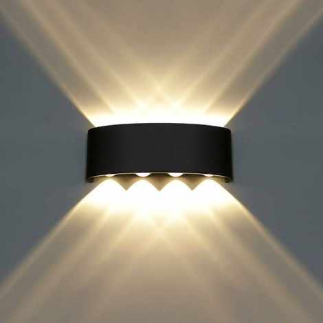 LED-Wandleuchte – 8 W – Aluminium – Warmweiß – Für Wohnzimmer, Schlafzimmer, Flur, Balkon – 1 Stück (1/5)