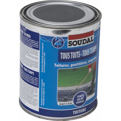 Caoutchouc liquide 750ml Soudal 750 ml 750 ml (1/4)