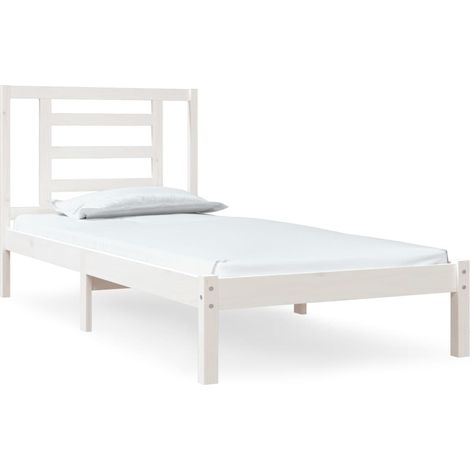 Maison Exclusive - Giroletto senza Materasso Bianco 90x200 cm Legno Massello Pino