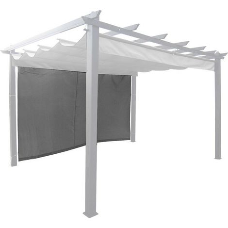 3M Single Curtain Side for Seville Gazebo - L300 cm - Grey