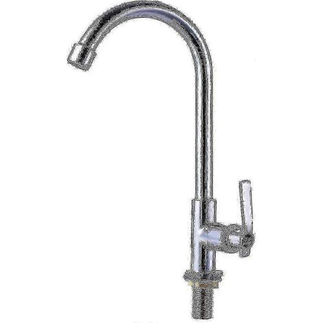 Einloch-Kaltwasserarmatur – Edelstahl, hochgebogenes Design (1/5)