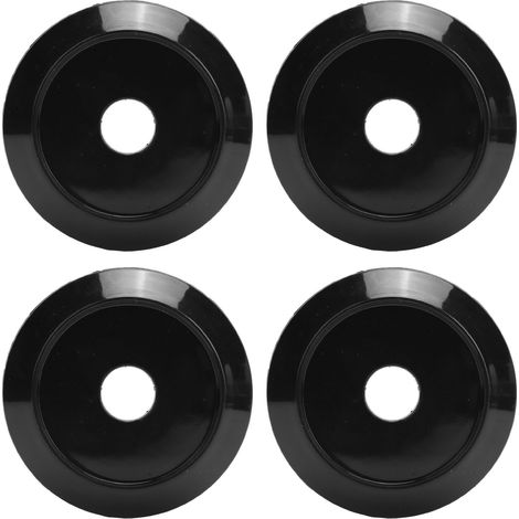 Centre de roue de voiture 64mm, 4 pièces, capuchon de moyeu, antirouille, noir, couvercle de jante de pneu universel pour véhicule (1/5)