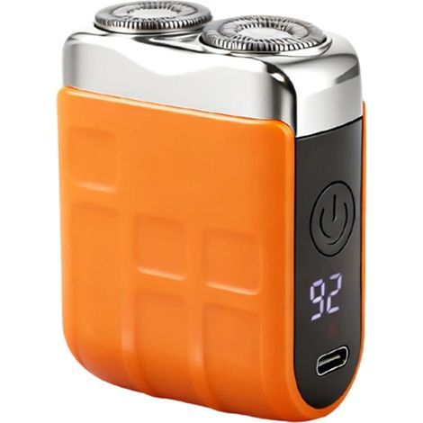 Rasoir électrique portable, résistant à l'eau, sans fil, double lame rechargeable, étanche, sans fil, pour toilettes quotidiennes, Noël, anniversaire, gym, maison, travail (1/5)
