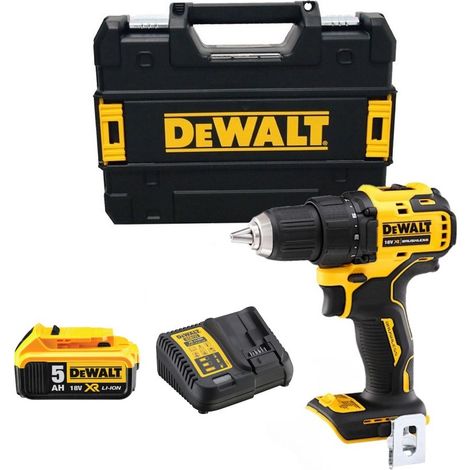Dewalt DCD708P1T-QW Perceuse visseuse sans fil Brushless XR 65Nm 18V - 1x5.0Ah Batterie + Chargeur en Tstak