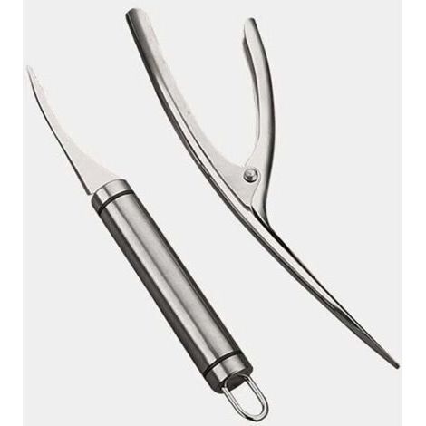 Éplucheur De Crevettes, Shrimp Peeling,2 Outils D'épluchage De Crevettes, Outil D'épluchage De Crevettes, Passe Au Lave-vaiss, Facile à Nettoyer (argent) (1/5)